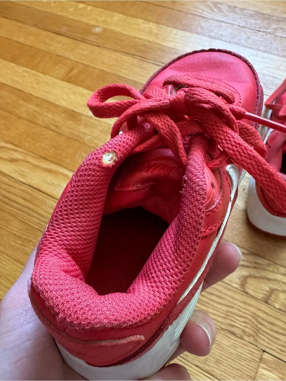 Nike Kids' Red air max 90 Athletic Sneakers size 9C